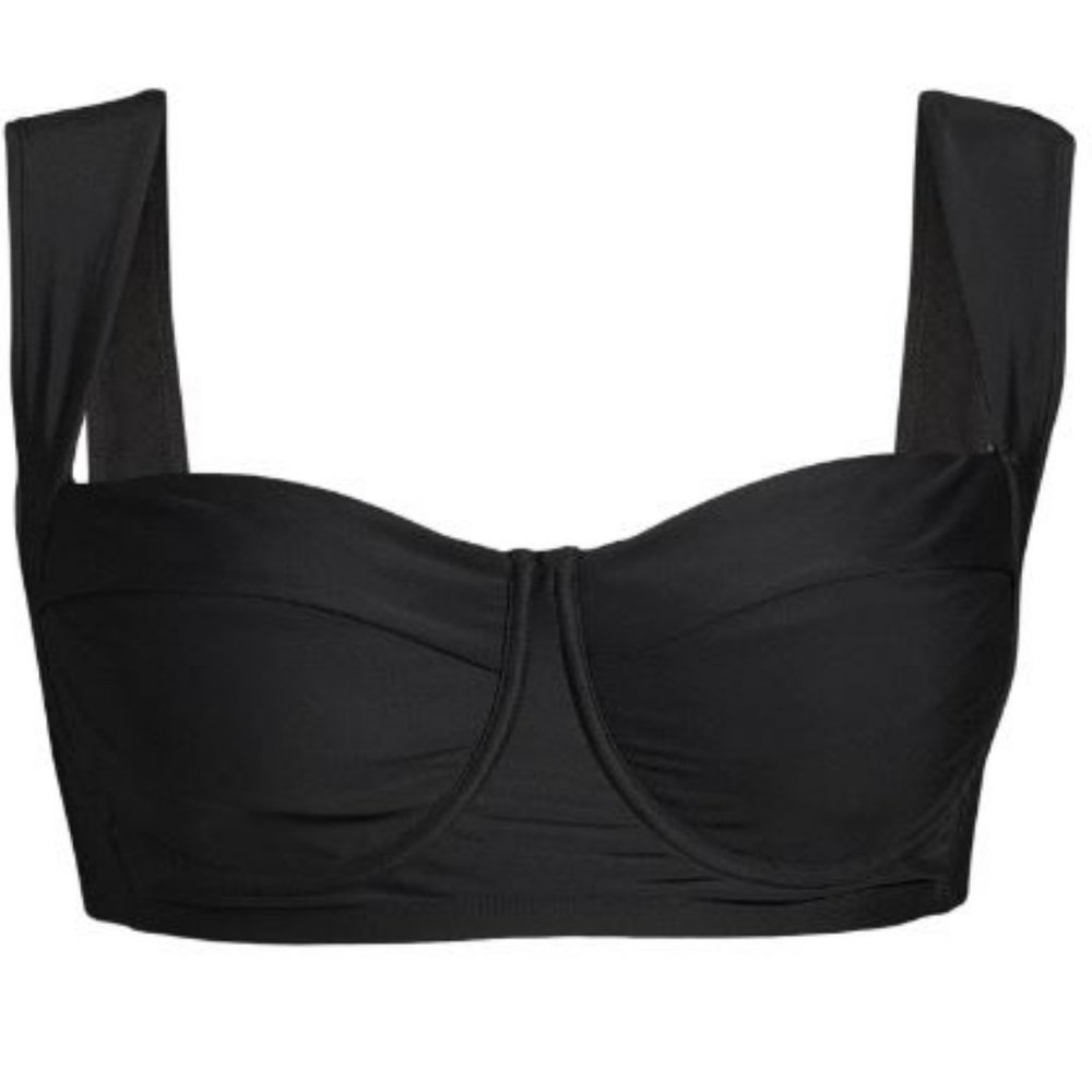 Time and Tru Women's and Women's Plus Balconette Bralette Swimsuit Top
